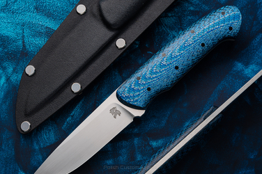 HUNTING EDC KNIFE SATORU 1 M390 BLUE TWILL ALTER