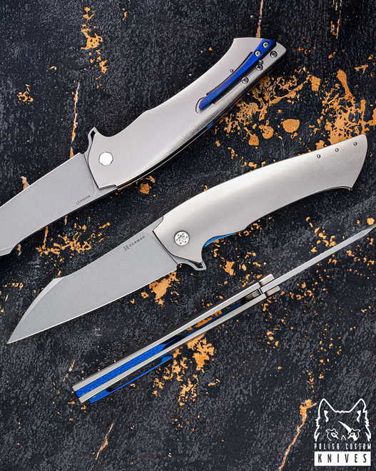 FOLDING KNIFE FOLDER OVIUM GENERATION 2 #0078 MAGNACUT HERMAN KNIVES