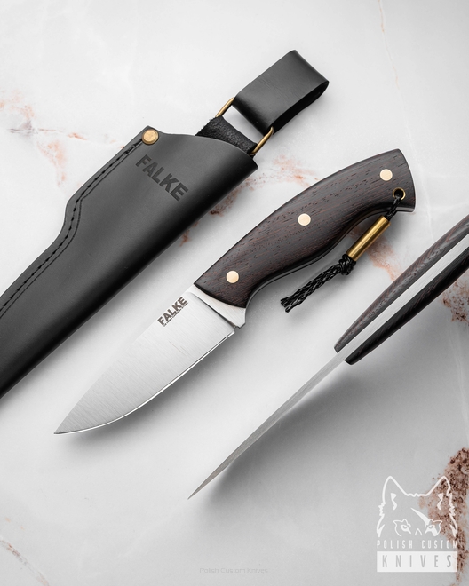 HUNTING KNIFE HUNTER STANDARD  HS 239 K110 AFRICAN WENGE FALKE KNIVES