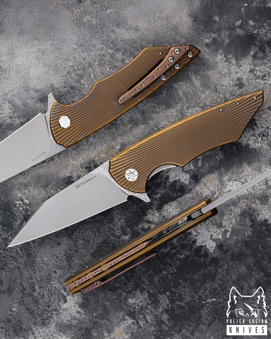 FOLDING KNIFE FOLDER VESPERTILIO #0232 MAGNACUT HERMAN KNIVES