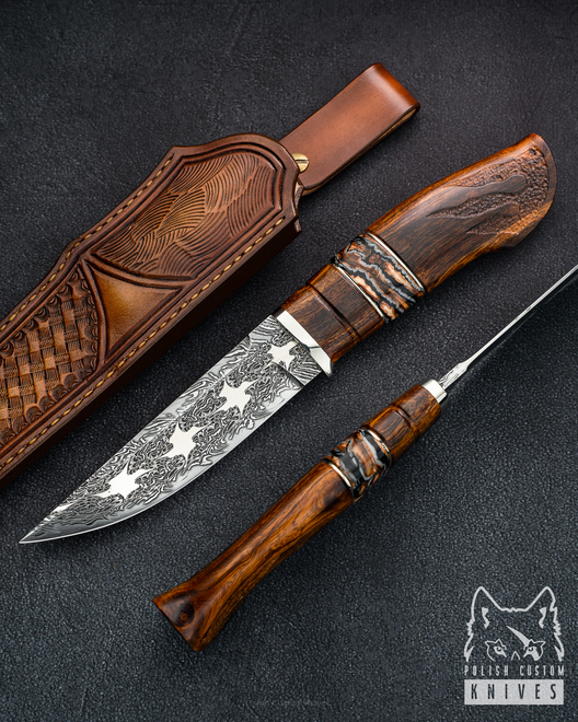 HUNTING KNIFE LEGENDS IRON FIST 1 GREG FORGE