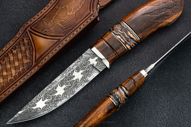 HUNTING KNIFE LEGENDS IRON FIST 1 GREG FORGE