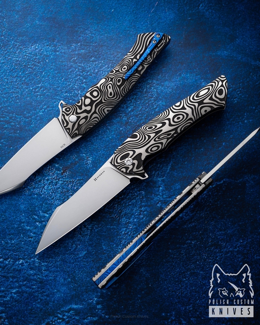 FOLDING KNIFE FOLDER OVIUM GENERATION 2 #0107 M390 HERMAN KNIVES