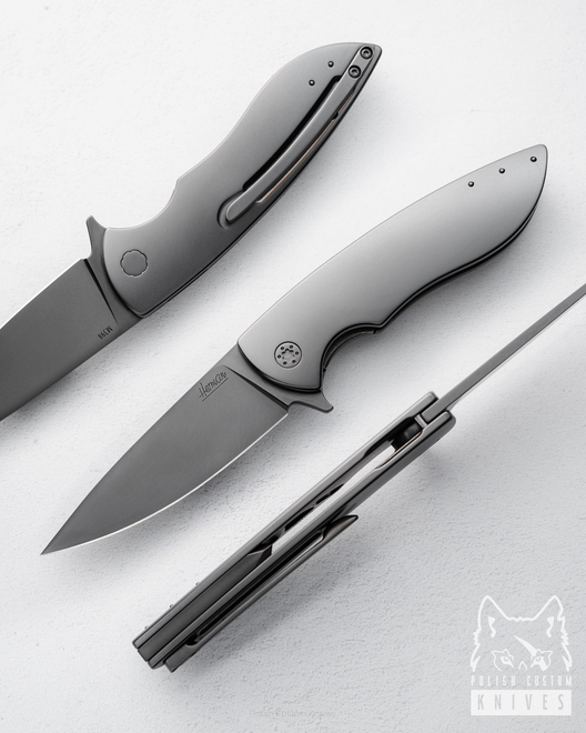 FOLDING KNIFE FOLDER STING 555 M398 DLC HERMAN KNIVES