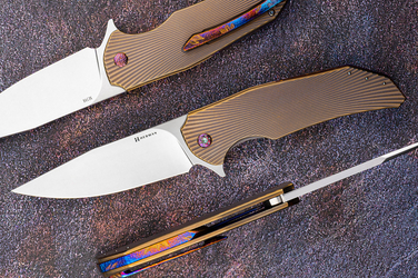 FOLDING KNIFE FOLDER DRAGONFLY #0541 M398 HERMAN KNIVES