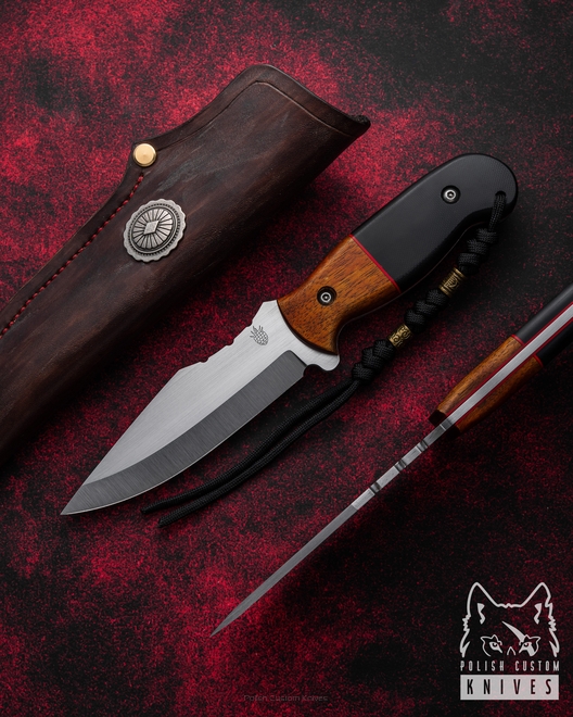 HUNTING EDC KNIFE ROUND 1 K720 BOHLER O2 WALNUT G10 BM