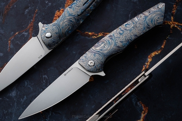 FOLDING KNIFE FOLDER SLIM #0637 M390 ETERNAL GARDEN HERMAN KNIVES