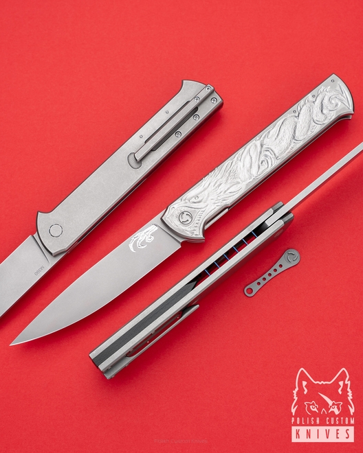 FOLDING KNIFE SYGNATHUS DRAGON I PIMPED BY MICHO M390