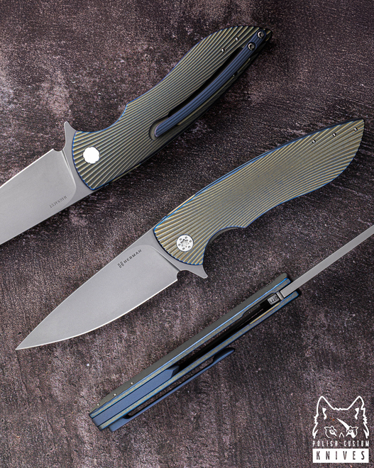FOLDING KNIFE FOLDER STING #0771 MAGNACUT HERMAN KNIVES