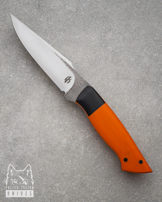 KNIFE WITHOUT SHEATH ORANGE FIGHTER  ALEKSANDER