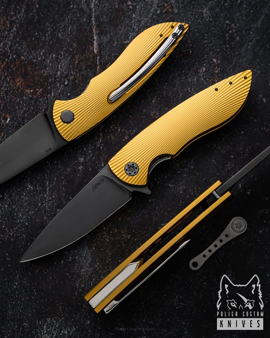 FOLDING KNIFE FOLDER MICRO STING 102 M398 DLC HERMAN KNIVES
