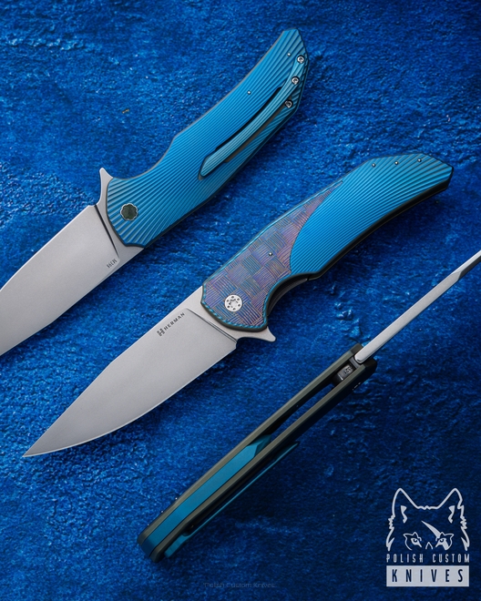 FOLDING KNIFE FOLDER DRAGONFLY 321 M398 HERMAN KNIVES