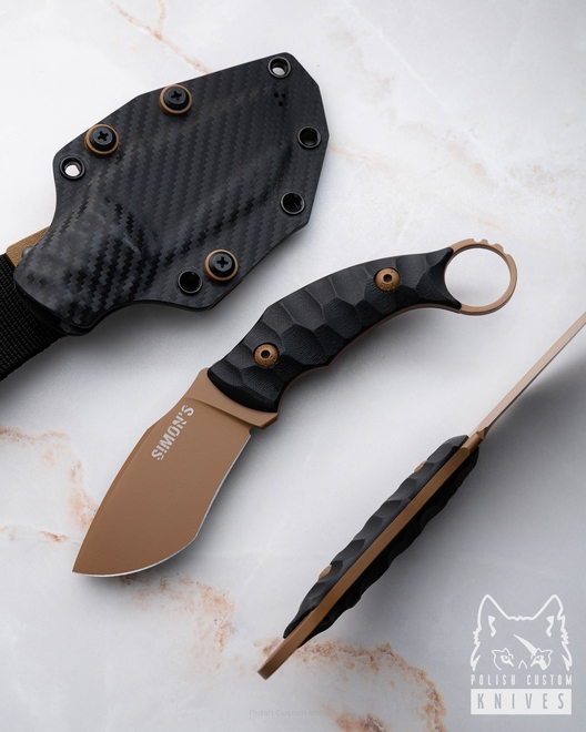 EDC TACTICAL SURVIVAL KNIFE SHARK 2613 K720 G10 SIMON'S KNIVES