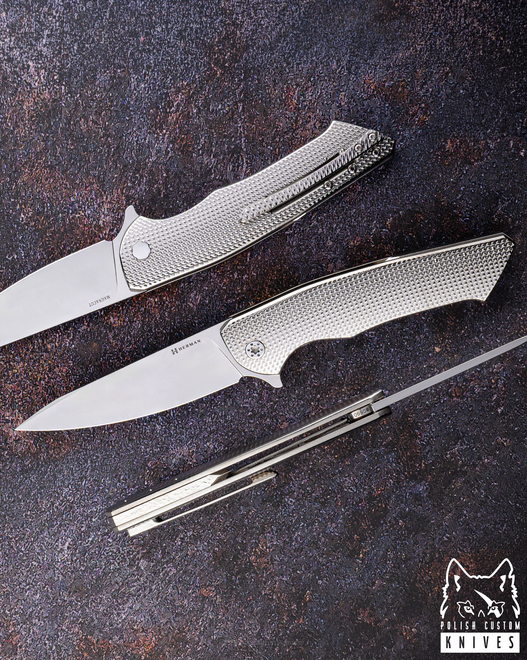 FOLDING KNIFE FOLDER SLIM #0690 MAGNACUT HERMAN KNIVES