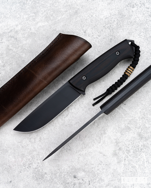 SURVIVAL KNIFE RATEL II MICARTA BLACK-BROWN 2
