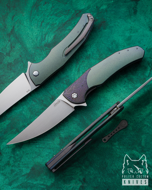 FOLDING KNIFE FOLDER ISHTAR 316 M398 HERMAN KNIVES