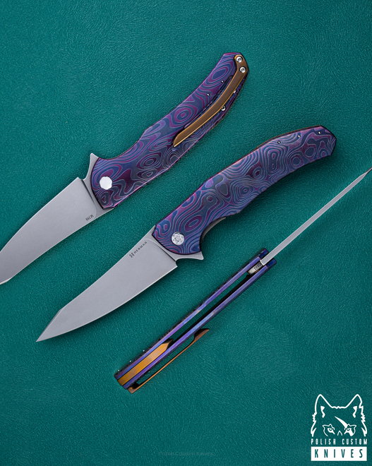 FOLDING KNIFE FOLDER ISHTAR 593 M390 HERMAN KNIVES