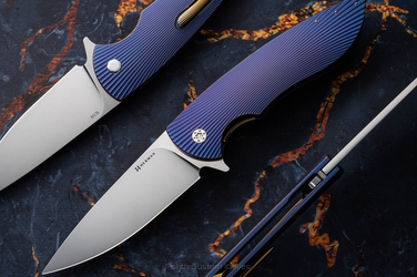 FOLDING KNIFE FOLDER BIG STING #0048 M398 HERMAN KNIVES