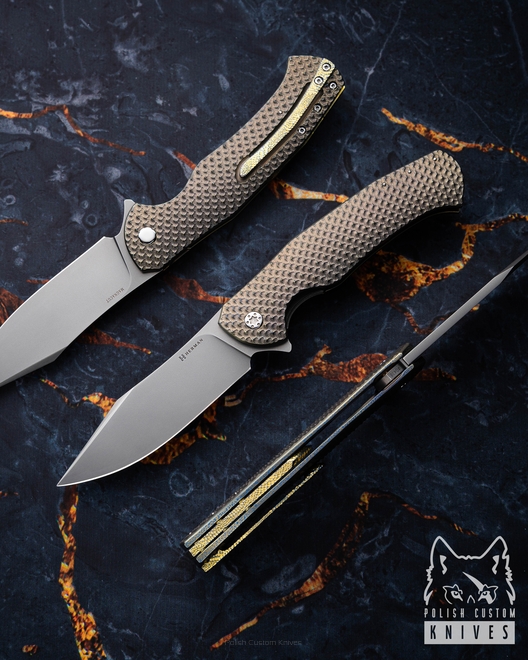 FOLDING KNIFE FOLDER MANTIS #0438 MAGNACUT HERMAN KNIVES