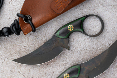 NECK EDC KNIFE SULTAN 49 K110 MICARTA PRUCIAK KNIVES