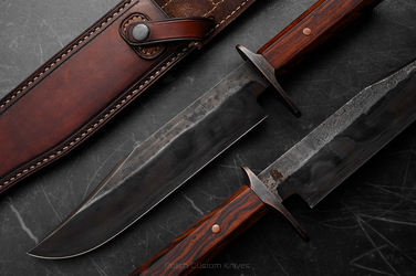LARGE EXCLUSIVE TACTICAL SURVIVAL CLASSIC BOWIE KNIFE INSPIRED BY THE GAME 'RED DEAD REDEMPTION 2' 2 SILESIA KNIVES