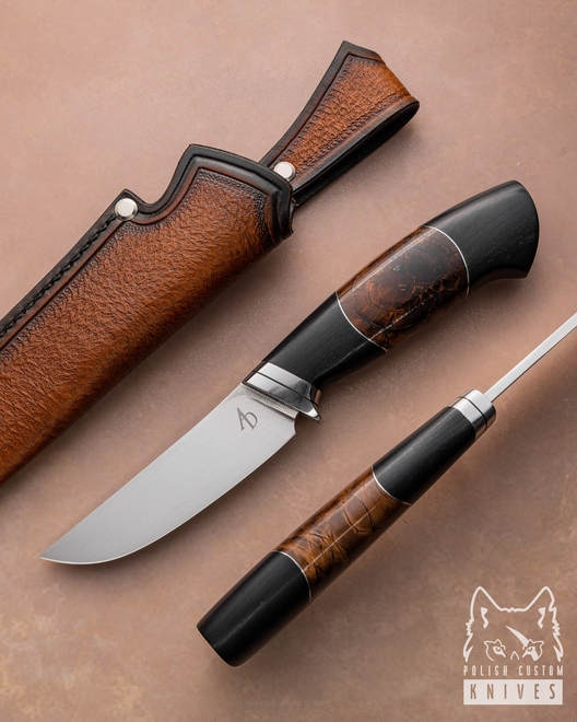 HUNTING TACTICAL KNIFE BULL 9 ELMAX MAMMOTH BLACK HORNBEAM AD