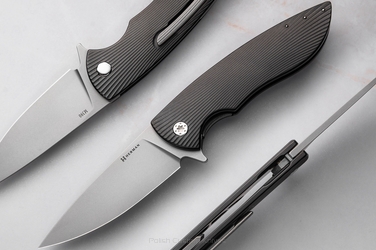 FOLDING KNIFE FOLDER STING #0914 M390 OERLIKON DLC HERMAN KNIVES