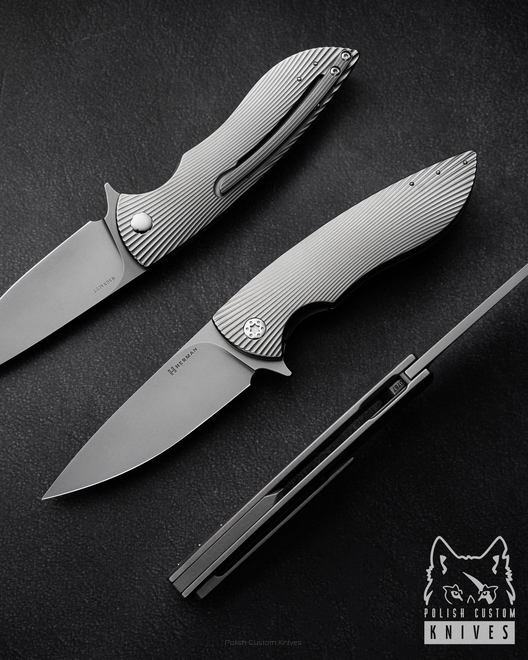 FOLDING KNIFE FOLDER STING #0787 MAGNACUT HERMAN KNIVES