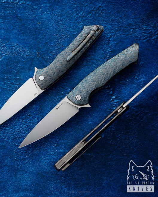FOLDING KNIFE FOLDER SLIM #0481 M390 TESSERACT HERMAN KNIVES