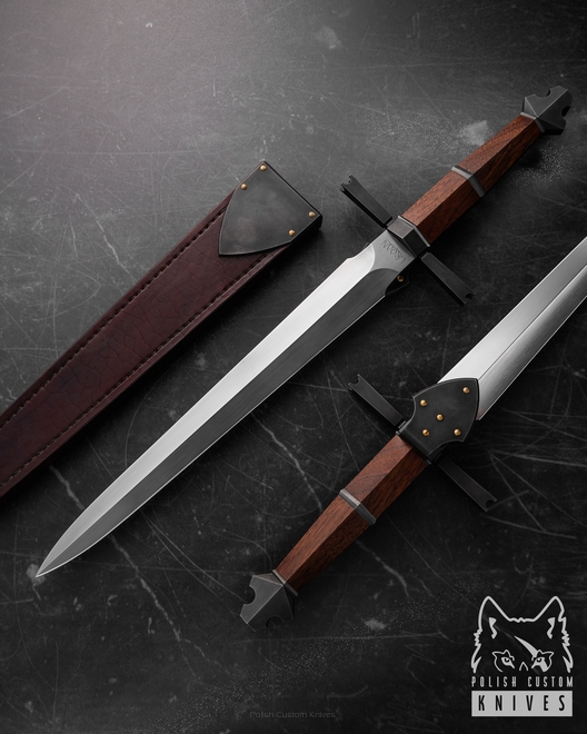 LARGE EXCLUSIVE DAGGER GALAHAD 1 WROAN KNIVES