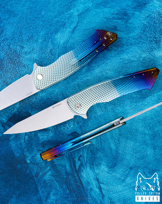 FOLDING KNIFE FOLDER SLIM #0689 MAGNACUT HERMAN KNIVES