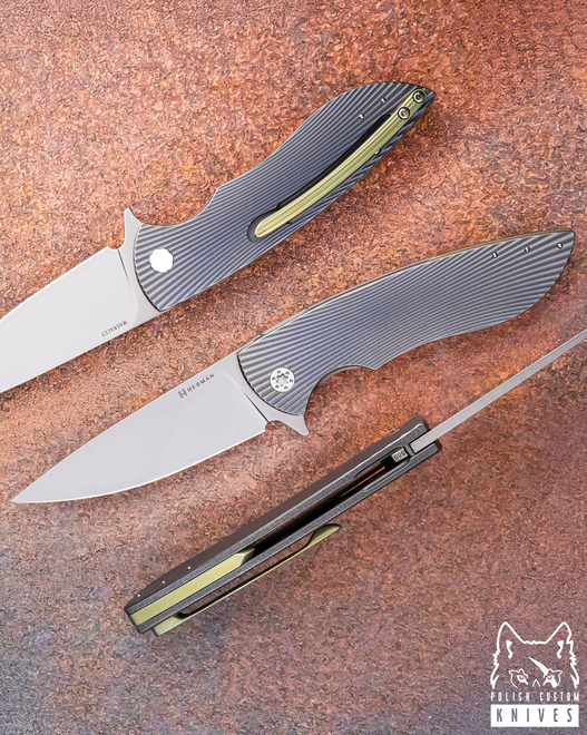 FOLDING KNIFE FOLDER STING #0889 MAGNACUT HERMAN KNIVES