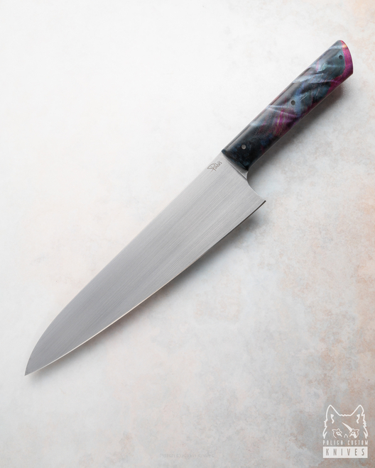 KITCHEN KNIFE CHEF 210 39 PINK AND BLUE MAPLE  ELMAX PABIŚ