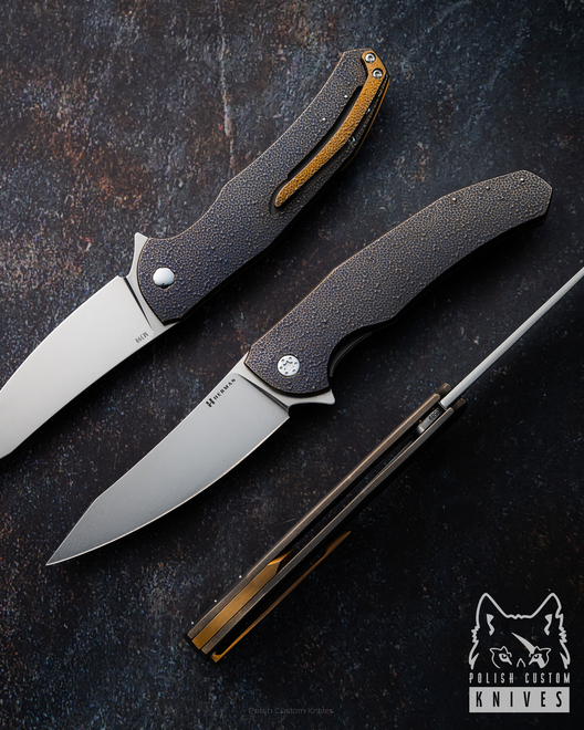 FOLDING KNIFE FOLDER ISHTAR 589 M398 HERMAN KNIVES