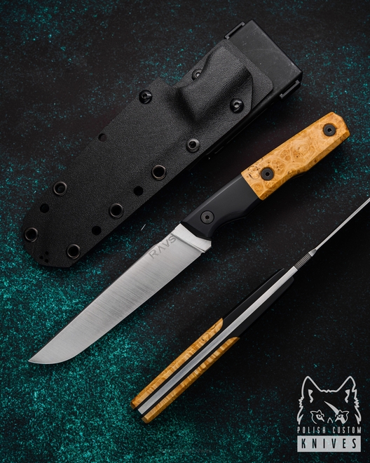 TACTICAL HUNTING KNIFE D.A.T 2024 1 N690 STABILIZED MAPLE JUMA RAVS
