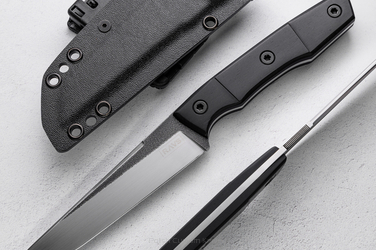 TACTICAL HUNTING KNIFE M.A.G 369 1 N690 STABILIZED BLACK HORNBEAM RAVS