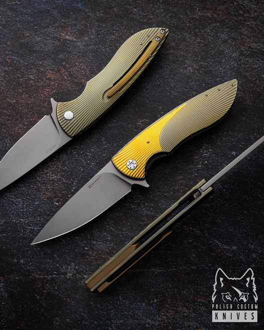 FOLDING KNIFE FOLDER STING #0823 MAGNACUT HERMAN KNIVES