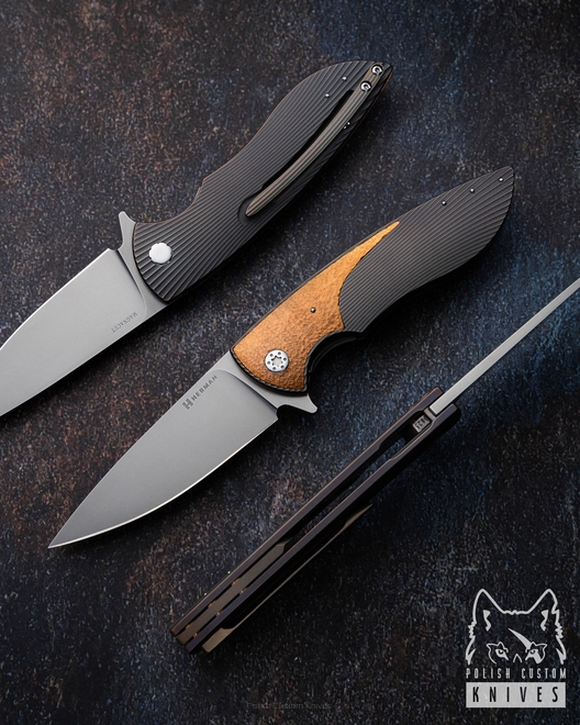 FOLDING KNIFE FOLDER STING #0825 MAGNACUT HERMAN KNIVES