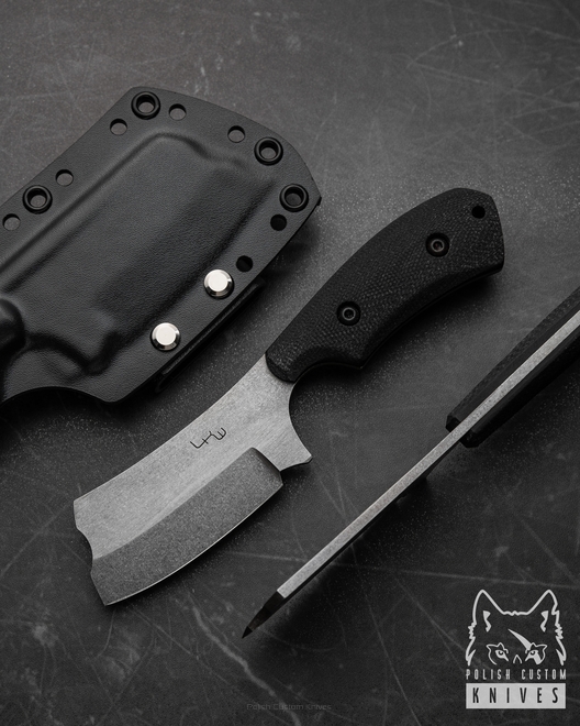 EDC KNIFE SMILING MONSTER G10 BLACK LKW