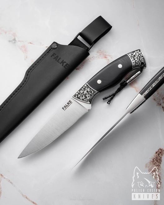 HUNTING KNIFE HUNTER LONG HL 005 D2 G10 FALKE KNIVES