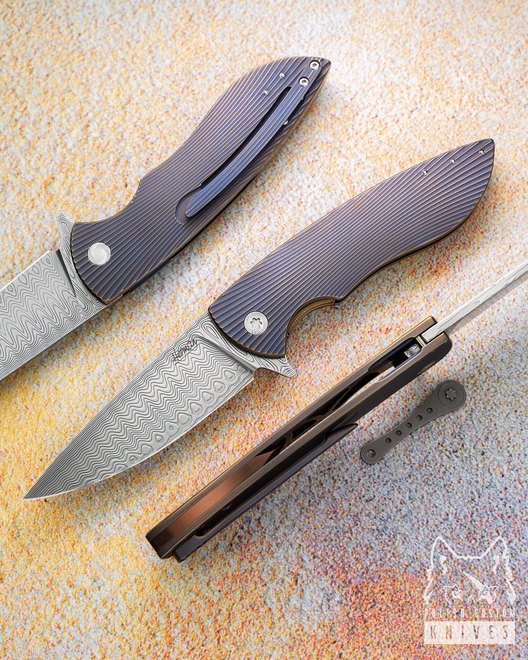 FOLDING KNIFE STING 86 DAMASTEEL HERMAN