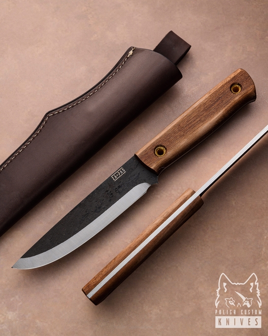 SURVIVAL HUNTING EDC KNIFE BIWI 12 CM 2 4H13 1.4031 AMERICAN WALNUT LEATHER ZA-PAS KNIVES