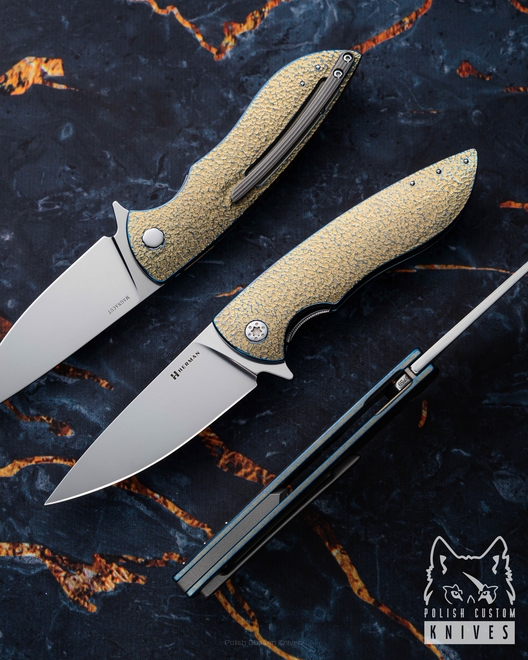FOLDING KNIFE FOLDER STING #0759 MAGNACUT HERMAN KNIVES