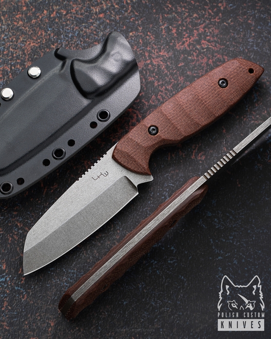 SURVIVAL EDC KNIFE SHEEPFOOT MICARTA K720 O2  LKW