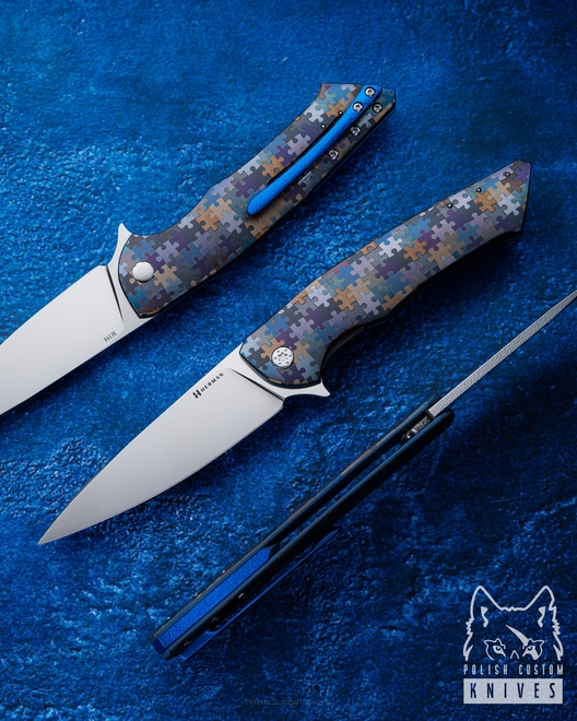 FOLDING KNIFE FOLDER SLIM 431 M398 PUZZLE HERMAN KNIVES