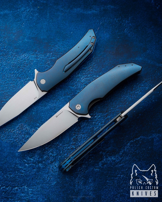 FOLDING KNIFE FOLDER DRAGONFLY #0411 M390 HERMAN KNIVES