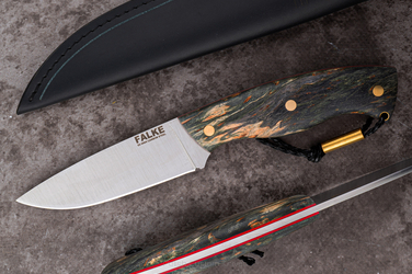 HUNTING KNIFE HUNTER INDIVIDUAL H383 K110 KARELIAN BIRCH FALKE KNIVES
