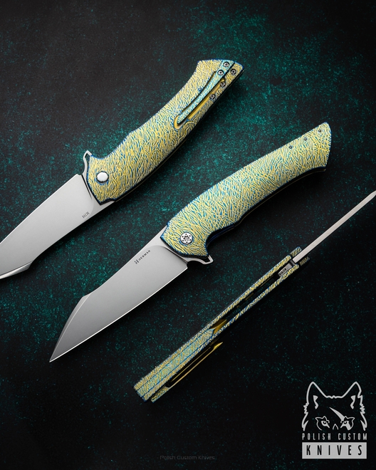 FOLDING KNIFE FOLDER OVIUM GENERATION 2 #0108 M390 HERMAN KNIVES