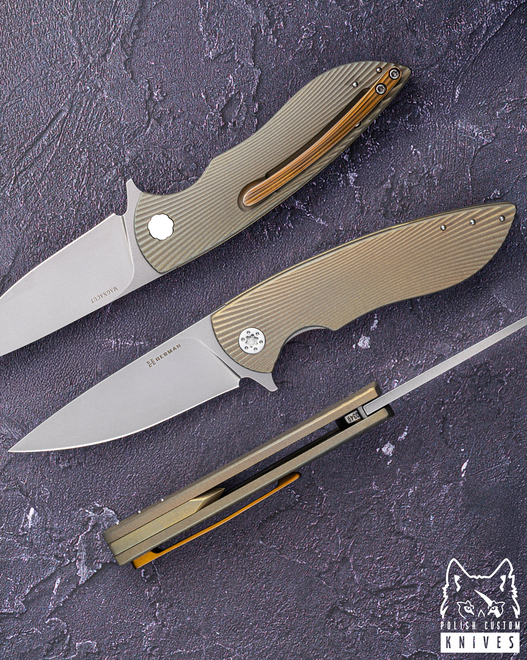 FOLDING KNIFE FOLDER MICRO STING #0349 MAGNACUT HERMAN KNIVES