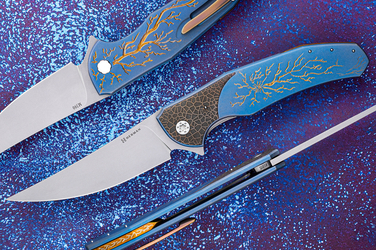 FOLDING KNIFE FOLDER ISHTAR #0815 M390 HERMAN KNIVES
